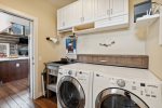 Full-size washer and dryer for your use
